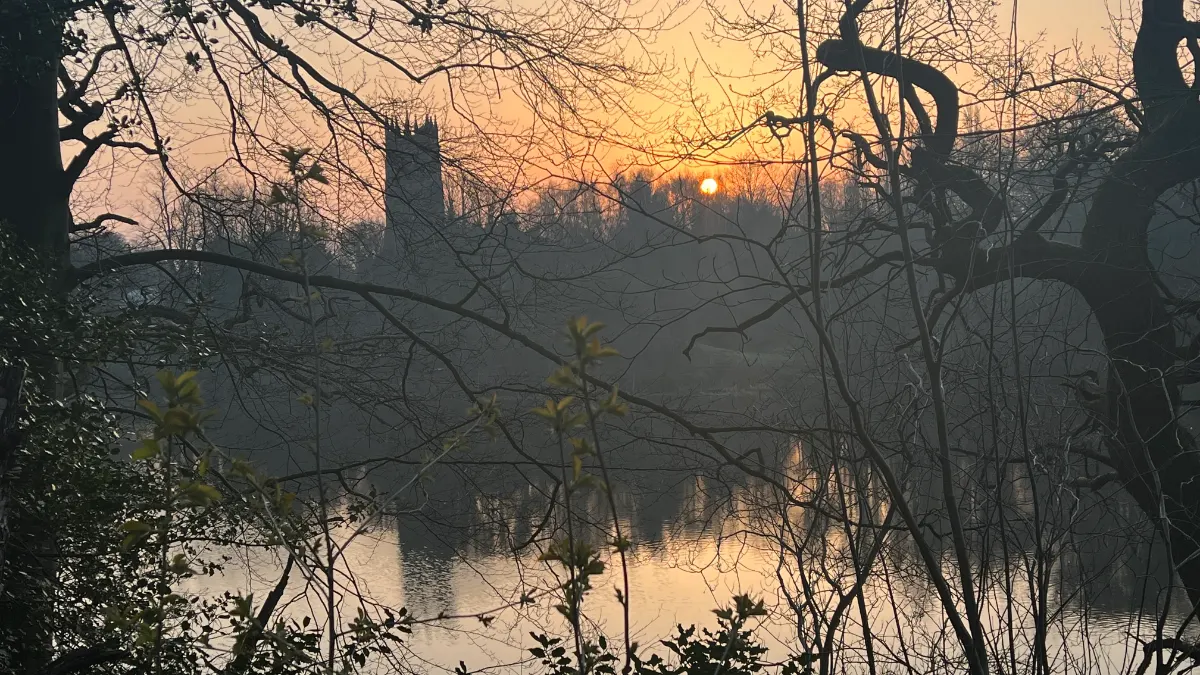 On the Lymm Dam, the Bridgewater Canal and the Trans Pennine Trail route