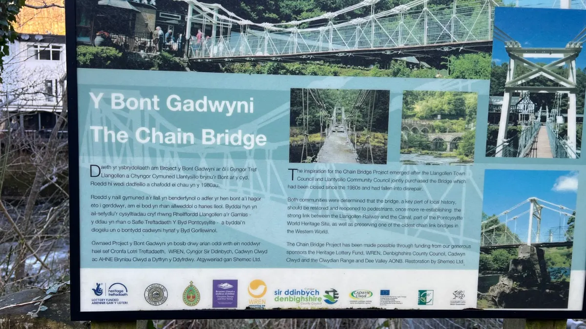 On the Llangollen Riverside and Horseshoe Falls route