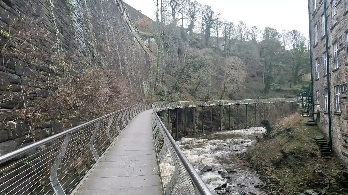 On the New Mills, the Torrs and the Millennium Walkway route