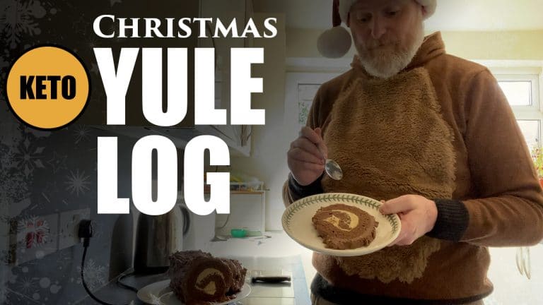 Keto Yule Log Recipe | A Sugar Free Low Carb Christmas Yule Cake to Die For