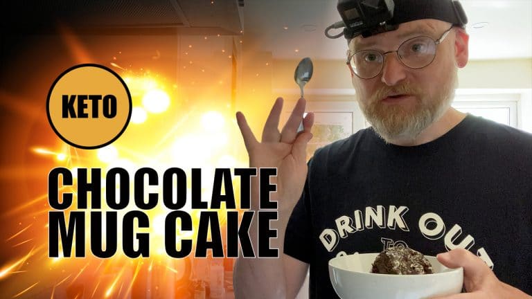 Keto Chocolate Mug Cake | Super Quick Keto Snack